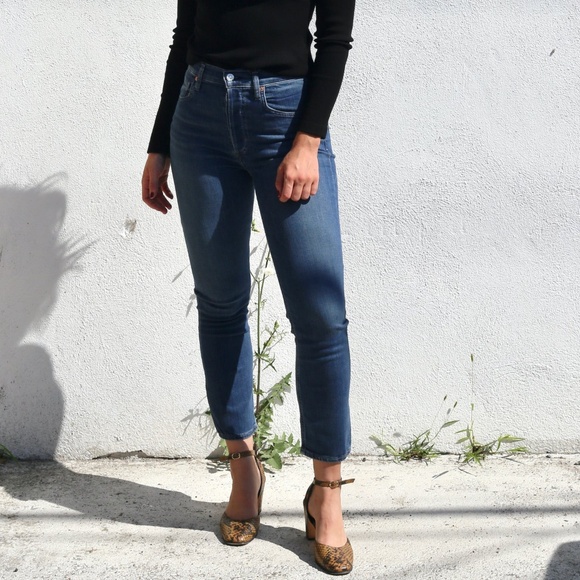 Citizens of Humanity Jolene High-Rise Straight Leg Jeans in Undercurrent Size 27 - Picture 1 of 7